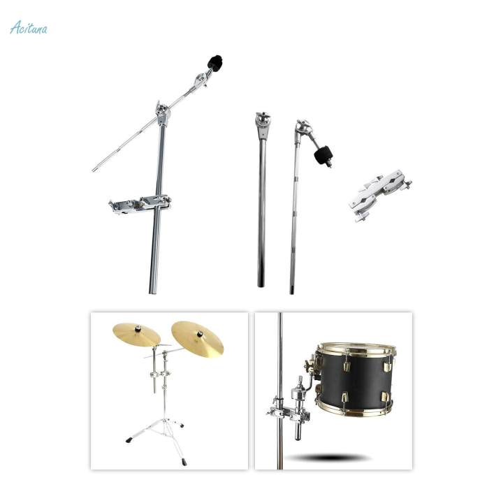 Drum%20Kits%20Extension%20Stand%20Clamp%20Adjustable%20Cymbal%20Holder%20for%20Drum%20Cymbal%20-%20Image%204