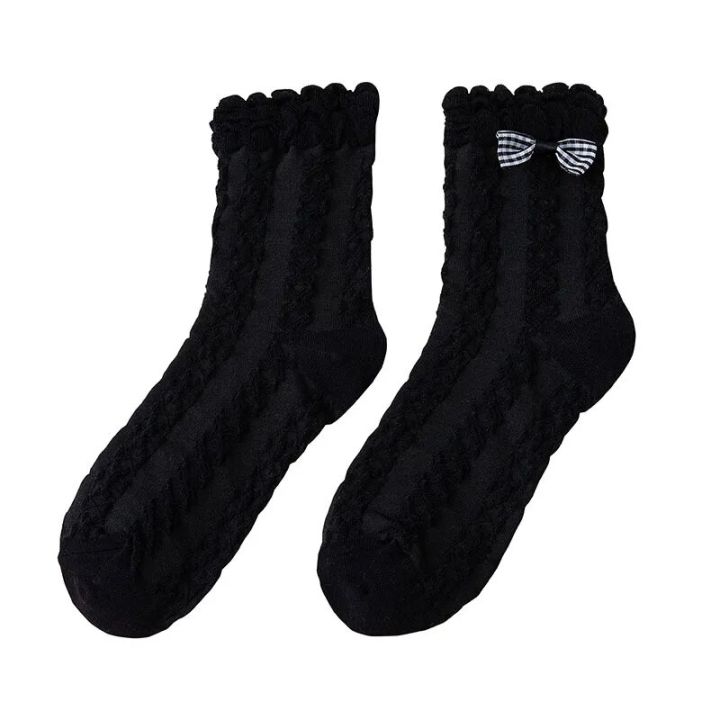 Socks%20Women%20Sweet%20Lace%20Stockings%20Lolita%20Cute%20Kawaii%20Black%20White%20Bow%20Cotton%20Autumn%20Winter%20Ruffle%20Streetwear%20Harajuku%20Sox%20Girls%20-%20Image%205