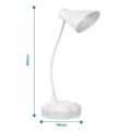 2.8W flexible dimmable USB LED desk lamp with 3-level brightness touch. 