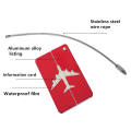 Luggage Tag Plain Aluminium Metal Travel Luggage Tags Suitcase Card Holder Baggage Name Plate. 
