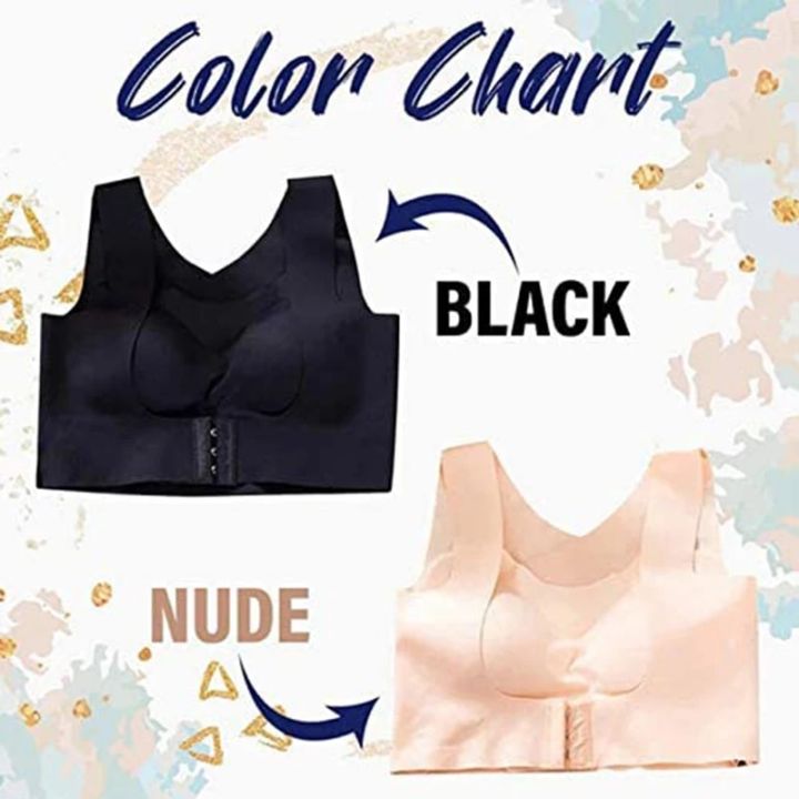 VIP%202pcs/M-5XL%20Women%20Sports%20Bras%20For%20Women%20Push%20Up%20Bra%20Posture%20Corrector%20Bralette%20Front%20Closure%20Female%20Underwear%20Cross%20Back%20Tops%20-%20Image%206