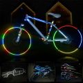 New Reflective Bike Sticker Fluorescent Motor Bicycle Reflector Bike Wheel Rim Night Safty Warning Reflector Film Cycling Decal. 