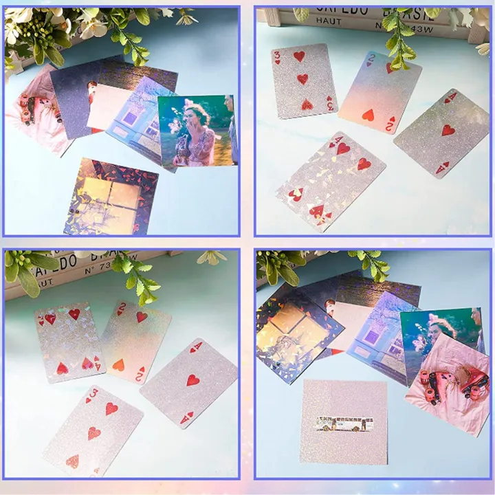 Cold%20Laminate%20Sheet,%20Holographic%20Laminate%20Sheets%20Bright%20Colors%2050Pcs%20for%20Card%20-%20Image%203