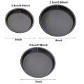 6 7 8 Inch Pizza Plate Round Deep Dish Pizza Pan Tray Carbon Steel Non-stick Mold Baking Tool Baking Mould Pan Pattern. 