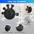 Finger Hand Strengthener Grip,Adjustable Resistance Balls,Black. 