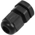 PG7 Black Nylon Waterproof Strain Relief,Cord Grip,Cable Gland 3.5-6 mm 50pcs -  black. 