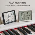 Refrigerator Magnetic Alarm Clock Large Screen Date Temperature Humidity Multi-functional LCD Digital Desktop Table Wall Clocks. 