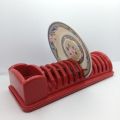 Plastic Plate Stand (holder) 1 pieces. Classic Plate Stand Plastic, Plastic Plate Stand Display Holder for Kitchen. 