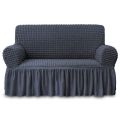 2 seater turkey sofa cover ash colour.