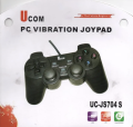UCOM PC VIBRATION JOYPADE GAME PAD CONTROLLER FOR PC/LAPTOP (MOBILE NOT SUPPORTED). 