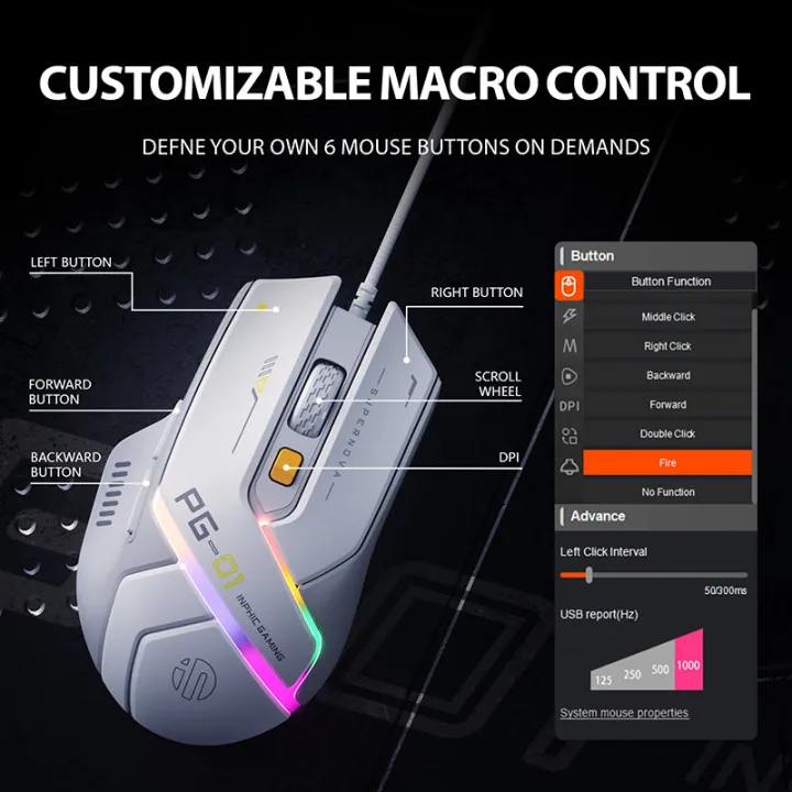 inphic%C2%AE%20PG1%20Wired%20and%20RGB%20Gaming%20Mouse%20-%20Image%207