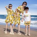 Beach Couple's Outfit Summer Clothing2023New Clothing for Trips to Sanya Short SleeveTT-shirt Dress Couple Suit. 