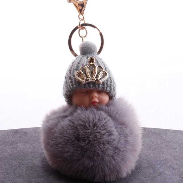 Woolen Doll Shaped Key Ring