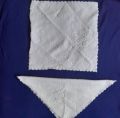 ছোট সাদা রঙের নরম রুমাল বা পকেট রুমাল (2 পিস) - towel.
