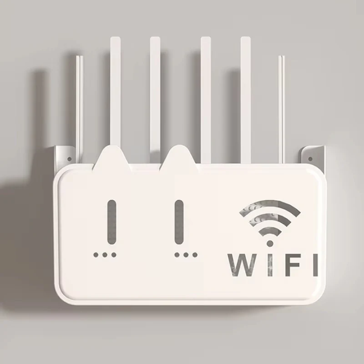 Home Wall Mount WiFi Router Boxes Wi-Fi Router Shelf Storage Shelf High ...