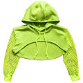 Jazz costume hip hop girls clothing green tops net sleeve black hip hop pants for kids performance modern dancing clothes bl5311.