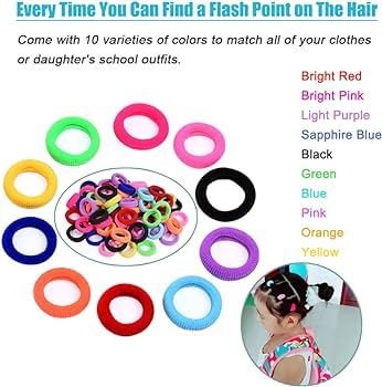 Girl%20Baby's%20Elastic%20Hair%20Ties%20Tiny%20Soft%20Rubber%20Bands-50%20Ps%20-%20Image%204