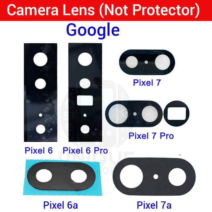 Main Rear Camera Glass Lens for Google Pixel 6 6a 6 Pro 7 7a 7 Pro Replacement Part (Not Tempered Camera Glass Protector)