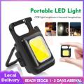 Mini LED FlashLight COB Rechargeable Keychain Light Work Lamp Outdoor Camping Light Pocket Clip Work Light Mini Cob Work Light High-Brightness COB Flash Light for Outdoor Camping. 