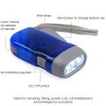 Dynamo Torch Light LED Battery less Flash Light Automatic No Charging Rechargable Hand Pressing Power Flashlight Rechargeable Lamp Light.