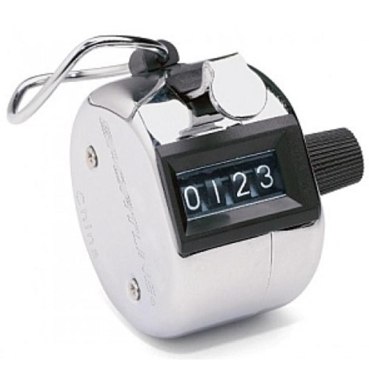 Manual Hand Tally Mechanical Palm Click Counter 4 Digit