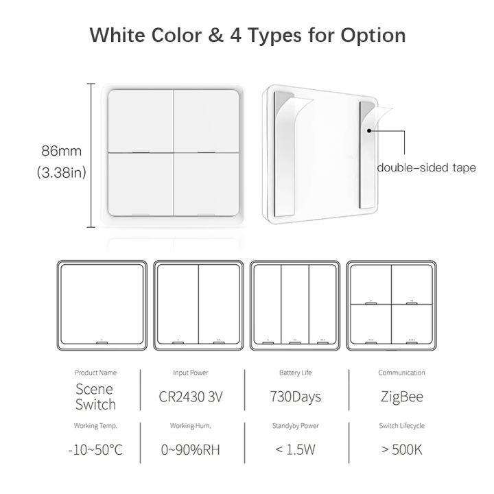 Migeet%20Wireless%20Scene%20Switch%20Push%20Button%20Smart%20Switch%20Wall%20Panel%20Power%20unit%20Powered%20Tuya/%20Smart%20Life%20APP%20Remote%20Control%20for%20Smart%20Home%20Devices(ZigBee%20Hub%20Required),%20Black%204%20Gang%20-%20Image%203