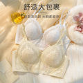 Ultra-Thin Summer2023Popular Big Chest Bunny Ears Holding Anti-Sagging Thin Bra Underwear. 