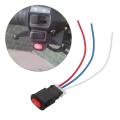 Motorcycle electric vehicle modified double flash warning jump switch. 