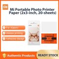 Xiaomi Mijia AR Mi ZINK Pocket Printer Paper for Printer Self Adhesive Photo Printing Sheets for Xiaomi Mi Photo Printer. 