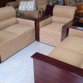 S-340 Malaysian Process Wood Box Sofa - 5 Seated. 