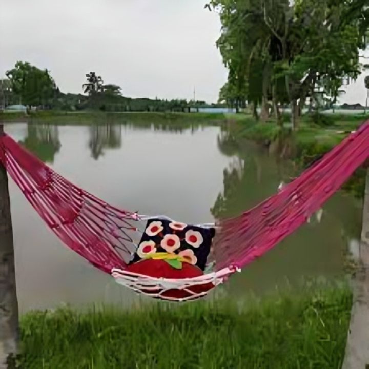 Swing%20Chair%20Dolna%20with%20SS%20Rings%20%E2%80%93%20Bengali-Style%20Garden/Balcony%20Decor%20%7C%20Handmade%20Dulna%20%7C%20Hanging%20Rope%20Bed%20Swing%20%7C%20Rattan%20Dolna%C2%A0for%C2%A0All%20-%20Image%204