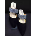Fashionable Box Balance Heel nagra For Women - Shoe For Women. 