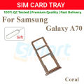 Samsung Galaxy A70 Sim Tray Micro SD Card Slot with Sim Ejector Pin Replacement Part:. 