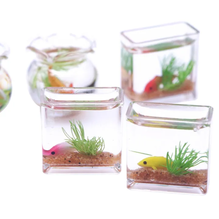 1Pc%201:12%20Dollhouse%20Miniature%20Fish%20Tank%20Simulation%20Aquarium%20Home%20Decor%20Toy%20Doll%20House%20Accessories%20-%20Image%205