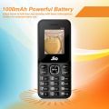 Jio F18 Feature Phone 1100mAh Battery Display- 1.77'' Big Torch Light Type-C Charging.