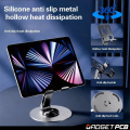 Aluminium Alloy 360° Rotating Folding Adjustable Phone Stand - Metal Holder for iPad, Tablet, Mobile.