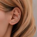 Bohemian No Hole Crystal Rhinestone Ear Cuff Wrap Stud Clip Earrings For Women Girl Ear Bone Clip No Pierced Ear Clip.