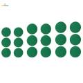 7X 6 Pieces Air Hockey Table Felt Pushers Replacement Felt Pads Green L. 