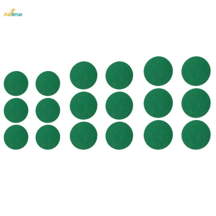 7X%206%20Pieces%20Air%20Hockey%20Table%20Felt%20Pushers%20Replacement%20Felt%20Pads%20Green%20L%20-%20Image%202