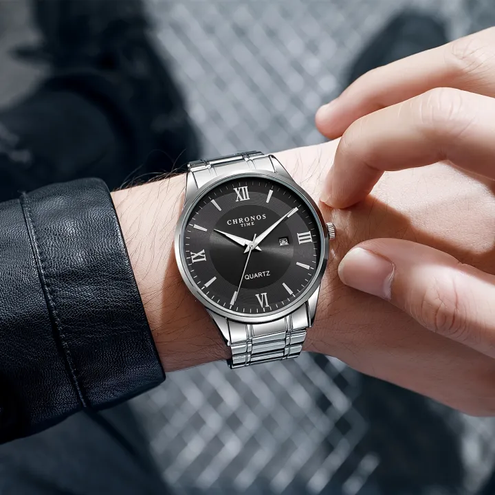 CHRONOS%20Men's%20Business%20Leisure%20Quartz%20Watch%20Minimalist%20Fashion%20Calendar%20Analog%20Stainless%20Steel%20Wrist%20Watch%20-%20Image%207