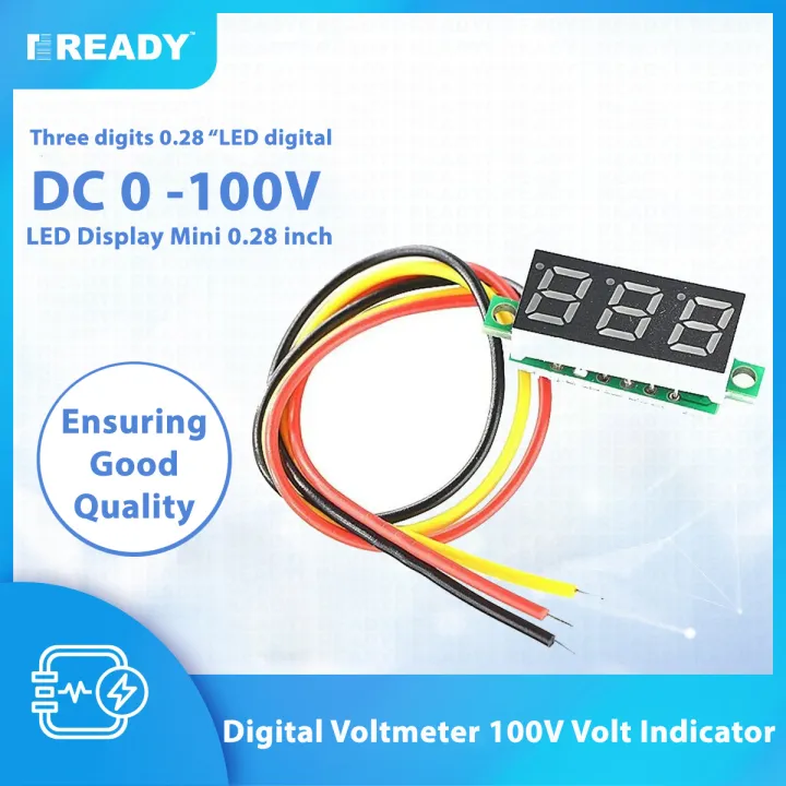 0.28"%20LED%20DC%200-100V%20Red%20Voltmeter%20Digital%20Display%20Voltage%20VOLT%20METER%2012V%2024V%20-%20Image%207