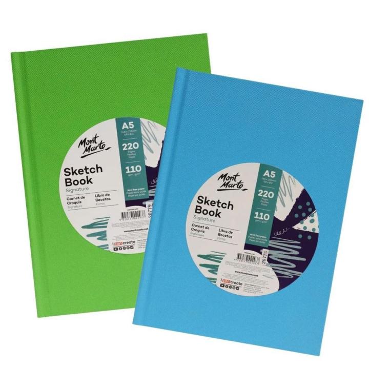 Mont Marte Sketch Book Hard Cover A5 220pg
