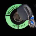 Car Ignition Switch Cover Luminous Key Ring Hole Cover Sticker. 