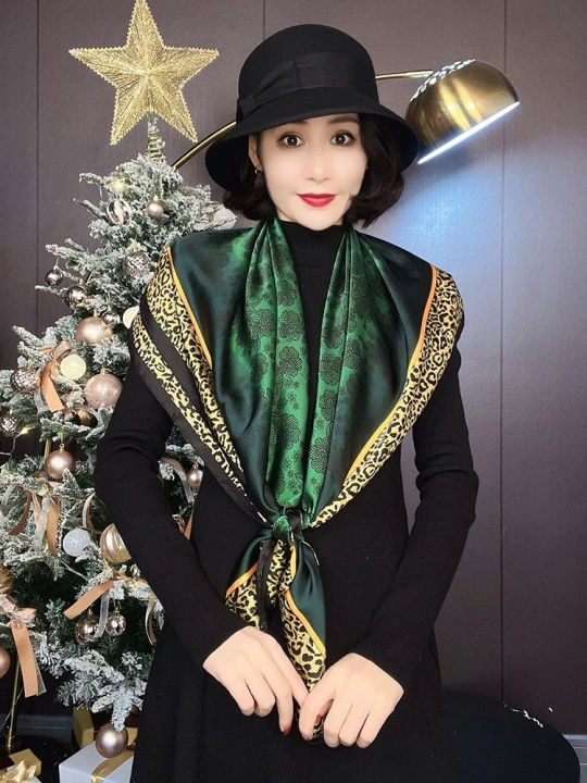 %5BBYSIFA%5D%20New%20Emerald%20Green%20Silk%20Scarf%20Women%20Brand%20Leopard%20Printed%20Square%20Scarves%2090*90cm%20Fashion%20Accessories%20Headscarves%20Hijabs%20-%20Image%205