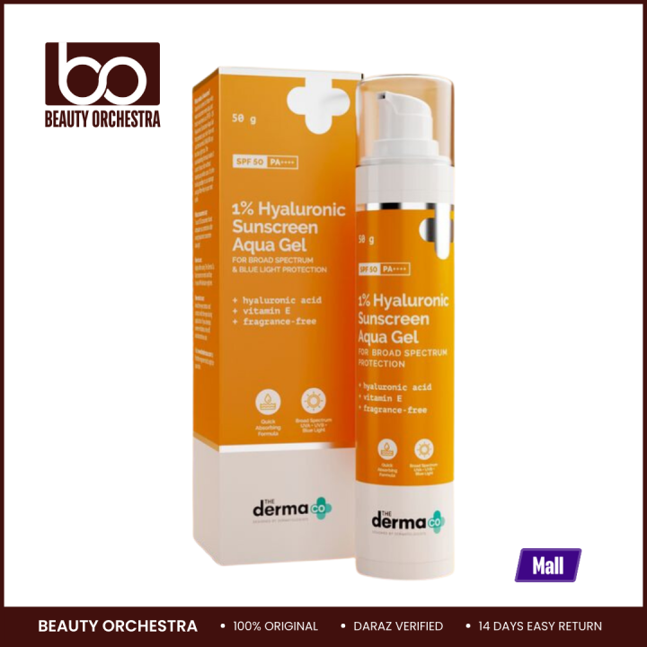 The Derma Co 1% Hyaluronic Sunscreen Aqua Gel - 50g