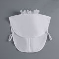 Alien Korean Stand Collar for Women Shirt Front Ties Detachable Collar Stand Dress Sweater False Collar Girls Fuax Cols Accessory. 