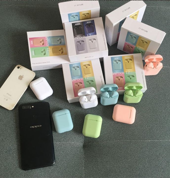 INPOD%2012%20TWS%20Wireless%20Headphone%20Mini%20AirPods%20Bluetooth%205.0%20Earphone%20With%20Charging%20Box%20Mic%20For%20All%20Smart%20phones%20-%20Image%204