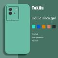 Tokifu For IQOO Neo 6 Casing The New Liquid Silicone Angel Eyes Phone Case Full Anti-fall Shockproof Back Cover.