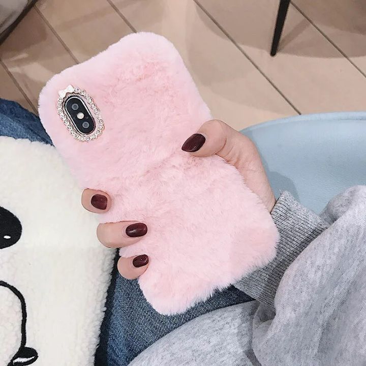 Luxury%20Plush%20Rabbit%20Fur%20Phone%20Case%20For%20Google%20Pixel%206%20Pro%206A%207%207A%208%20Shiny%20Diamond%20Lens%20Frame%20TPU%20Back%20Cover%20Fundas%20-%20Image%207