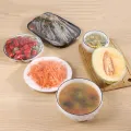 100Pcs Disposable Plastic Wrap Food Cover Elastic Plastic Wrap for Fruit Bowls Cups Caps Storage Kitchen Fresh Keeping Saver Bag. 